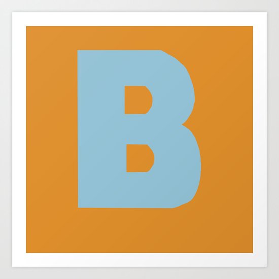 Blue B Art Print