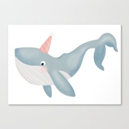 Whale Party Canvas Print