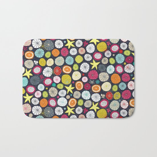 umbrellas cobalt Bath Mat