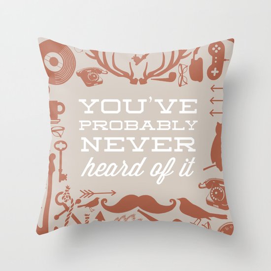 The Study of Hipsters Throw Pillow