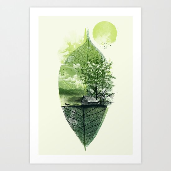 Live in Nature Art Print