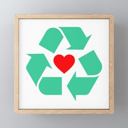Recycled Love Framed Mini Art Print
