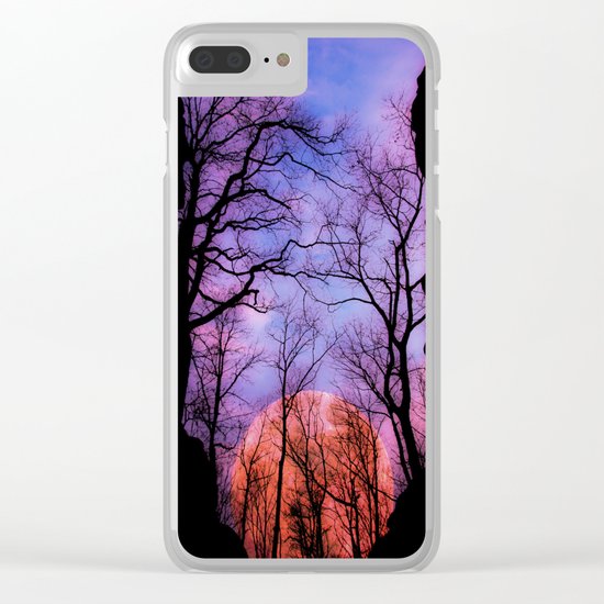 Moonrise Canyon Clear iPhone Case