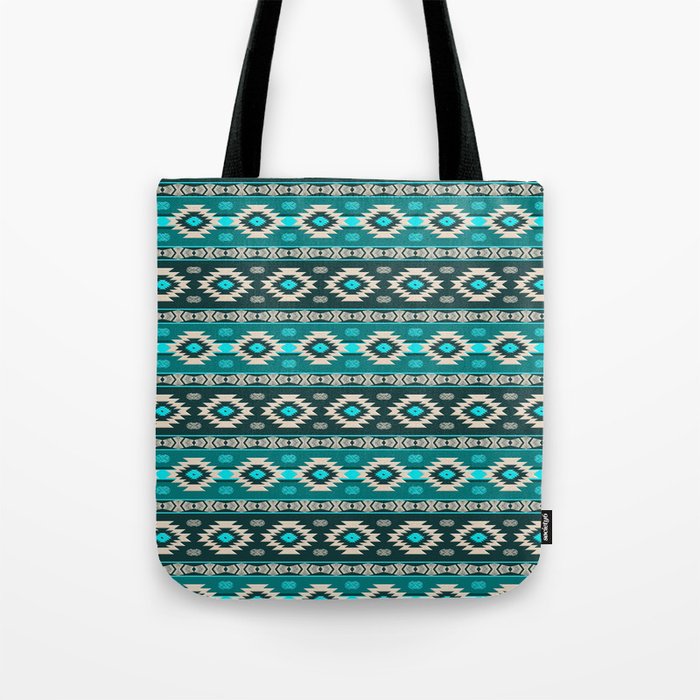 Southwest aztec stripes geometric pattern Tote Bag by Stellagala | Society6