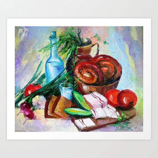 National still life Art Print