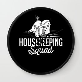 Housekeeping Cleaning Housekeeper Housewife Wall Clock