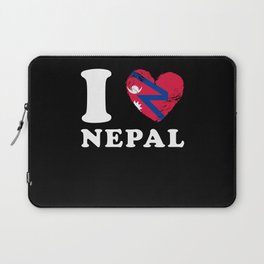 I Love Nepal Laptop Sleeve