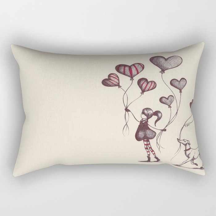 Spreading Love Rectangular Pillow