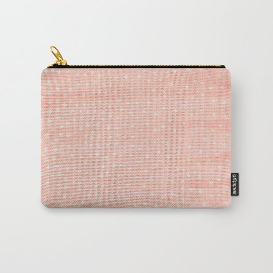 Beige Dots Carry-All Pouch