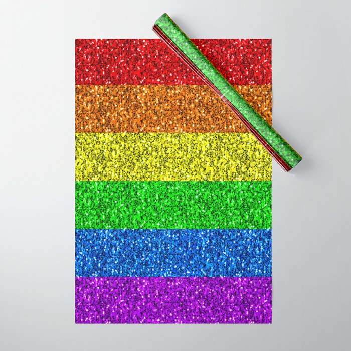 rainbow wrapping paper