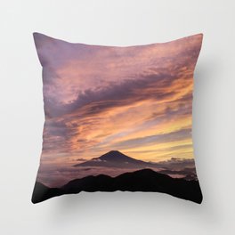 Mount Fuji I Throw Pillow