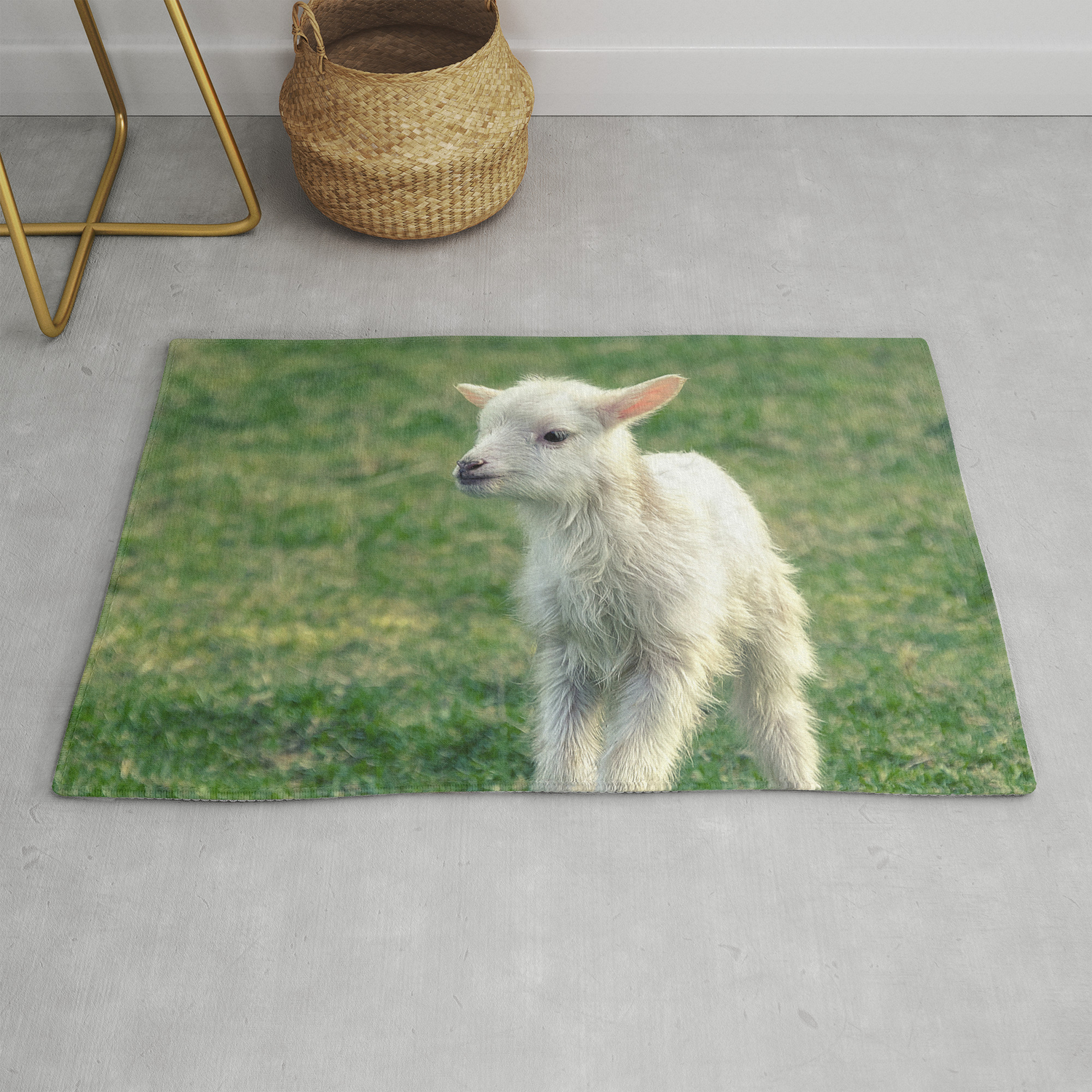 Baby Lamb Rug By Five Nyne Design Society6