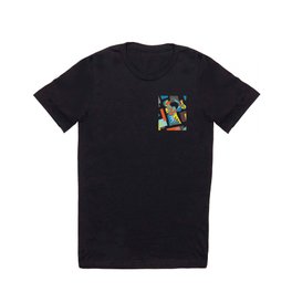 Abstract Geometric Sax Player T Shirt