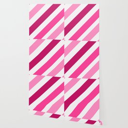 Pink Diagonal Striped Background Wallpaper