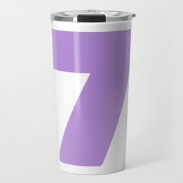 7 (Lavender & White Number) Travel Mug