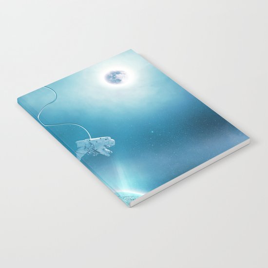 Astronaut Floating in Space Notebook