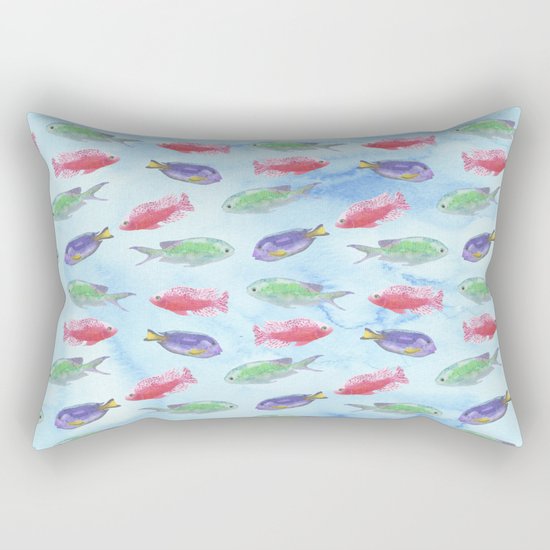 Tropical Fish Rectangular Pillow