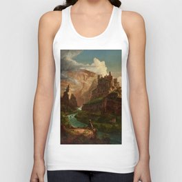 The Fountain of Vaucluse by Thomas Cole Unisex Tank Top