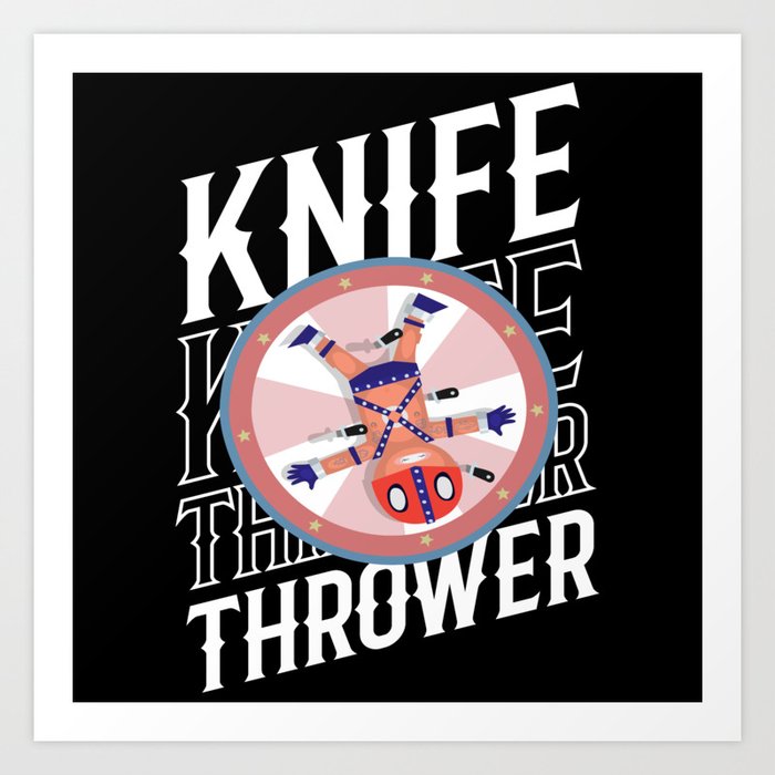 Circus Knife Thrower Circus Tent Art Print