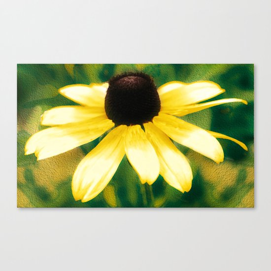 Vibrant Yellow Coneflower Canvas Print