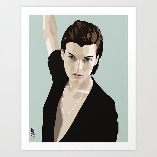 Milla Jovovich Art Print