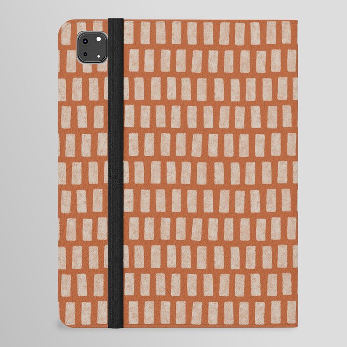 Distressed Vertical Bricks - Ginger iPad Folio Case