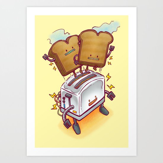 The ToasterBot Art Print