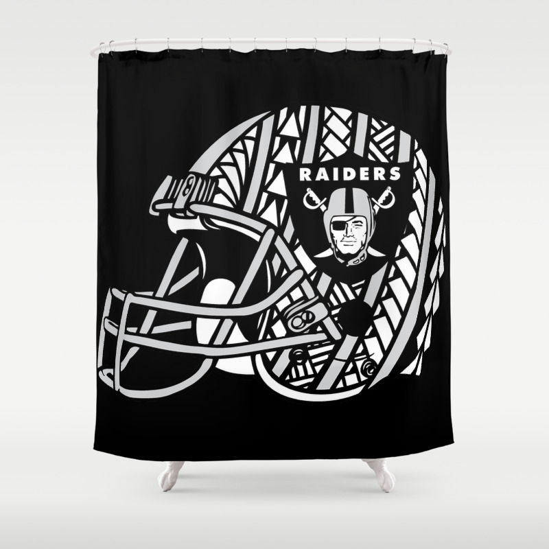 Polynesian Style Raiders Shower Curtain By