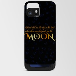 Inspirational moon quotes with zodiac constellations iPhone Card Case