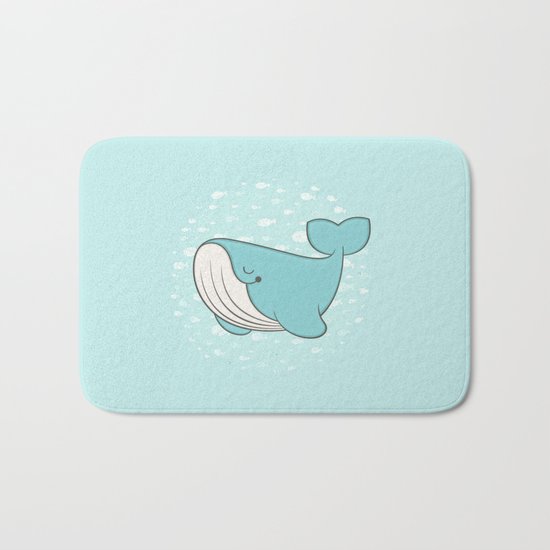 lou, the whale Bath Mat