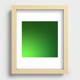 46 Green Gradient Background 220713 Minimalist Art Valourine Digital Design Recessed Framed Print