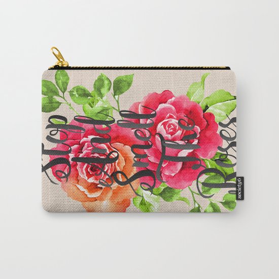 Stop and Smell the Roses Carry-All Pouch