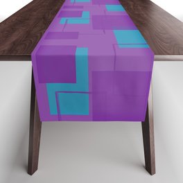 Color block rectangles Table Runner