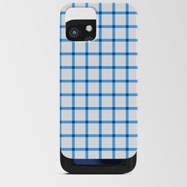 Blue Gingham - 08 iPhone Card Case