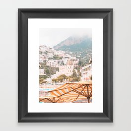 Positano, Italy Summer Time Photography Framed Art Print