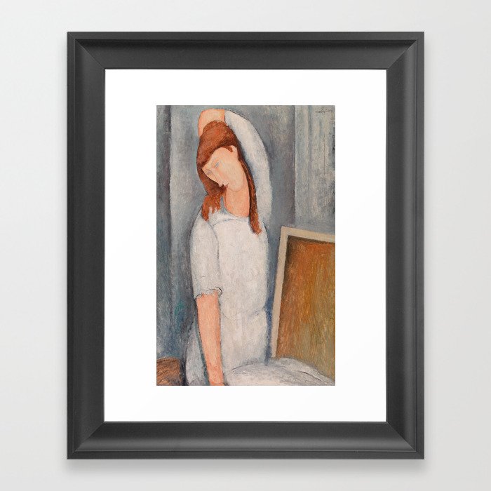 Amedeo Modigliani Jeanne Hebuterne 1919 Framed Art Print By Fineearthprints Society6
