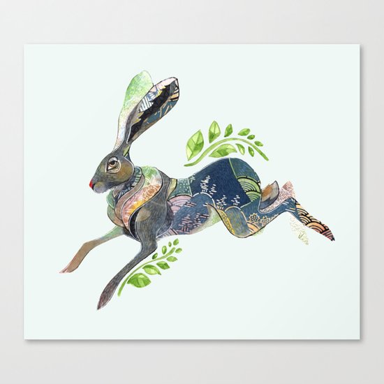 Spring Rabbit Canvas Print