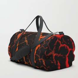 Cracked Space Lava - Red/Orange Duffle Bag