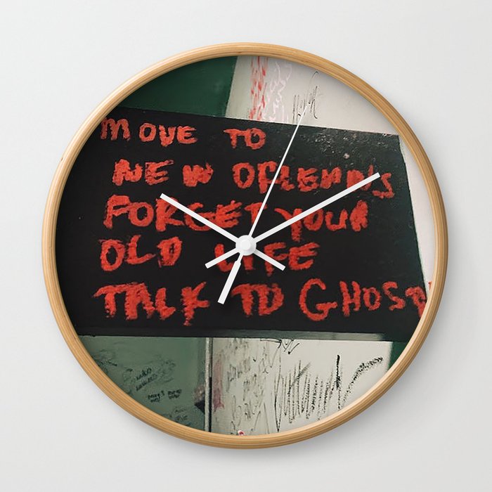New Orleans Ghost Stories Wall Clock