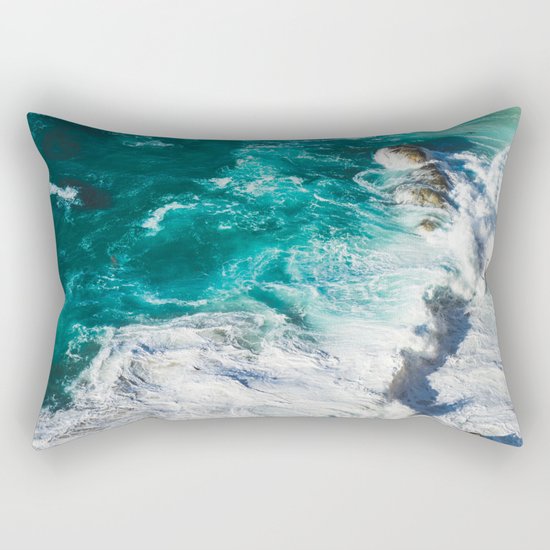 Crashing waves Rectangular Pillow