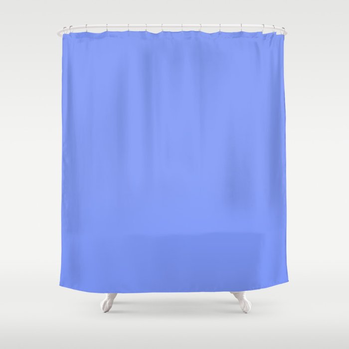 SUMMER SKY BLUE color. Solid color Shower Curtain