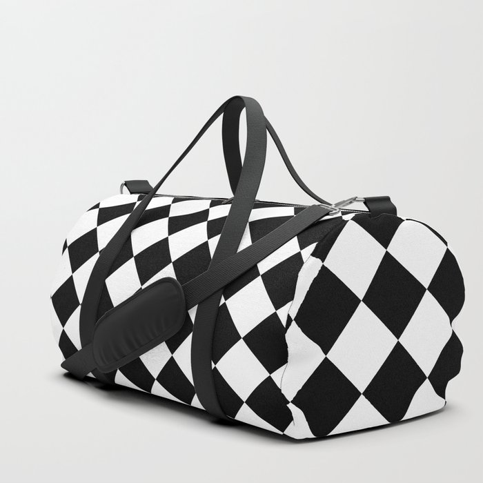 Black Diamond Duffle Bag by CoolFunAwesomeTime Society6