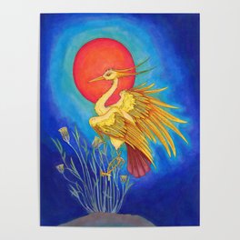 Ra as the Bennu Bird Poster