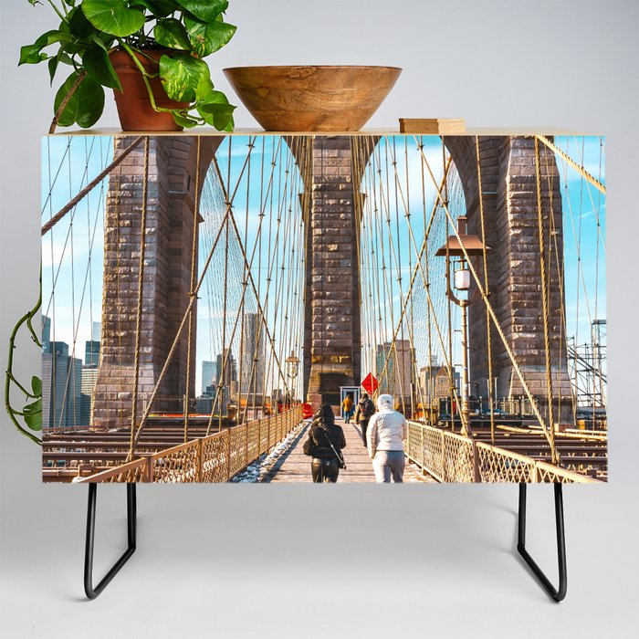 Brooklyn Bridge | New York City | HDR Travel Photography in NYC Credenza