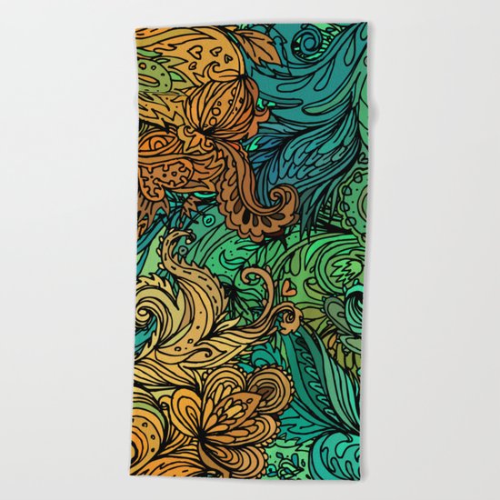 Indian Pattern 02 Beach Towel
