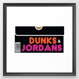 Dunks & Jordans Framed Art Print