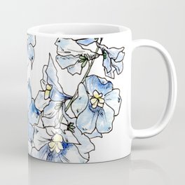 Blue Delphinium Flowers Coffee Mug