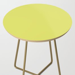 LIMELIGHT SOLID COLOR. Yellowish Green Pastel plain pattern  Side Table