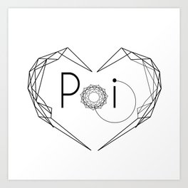 I love POI Art Print | Poi, Design, Graphicdesign, Flowarts, Love, Vector, Poidance, Juggling 