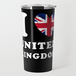 England I Love United Kingdom Travel Mug